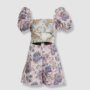 $695 Autumn Adeigbo Jaquard Liadan One-Piece Romper Size 8, brand new w/o tag